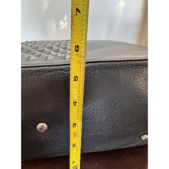 Frye Black Jesse Studded Leather Satchel Style Handbag EUC Clean $568 - Picture 11 of 16